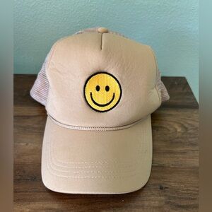 David and Young Tan Smiley Face Trucker Hat